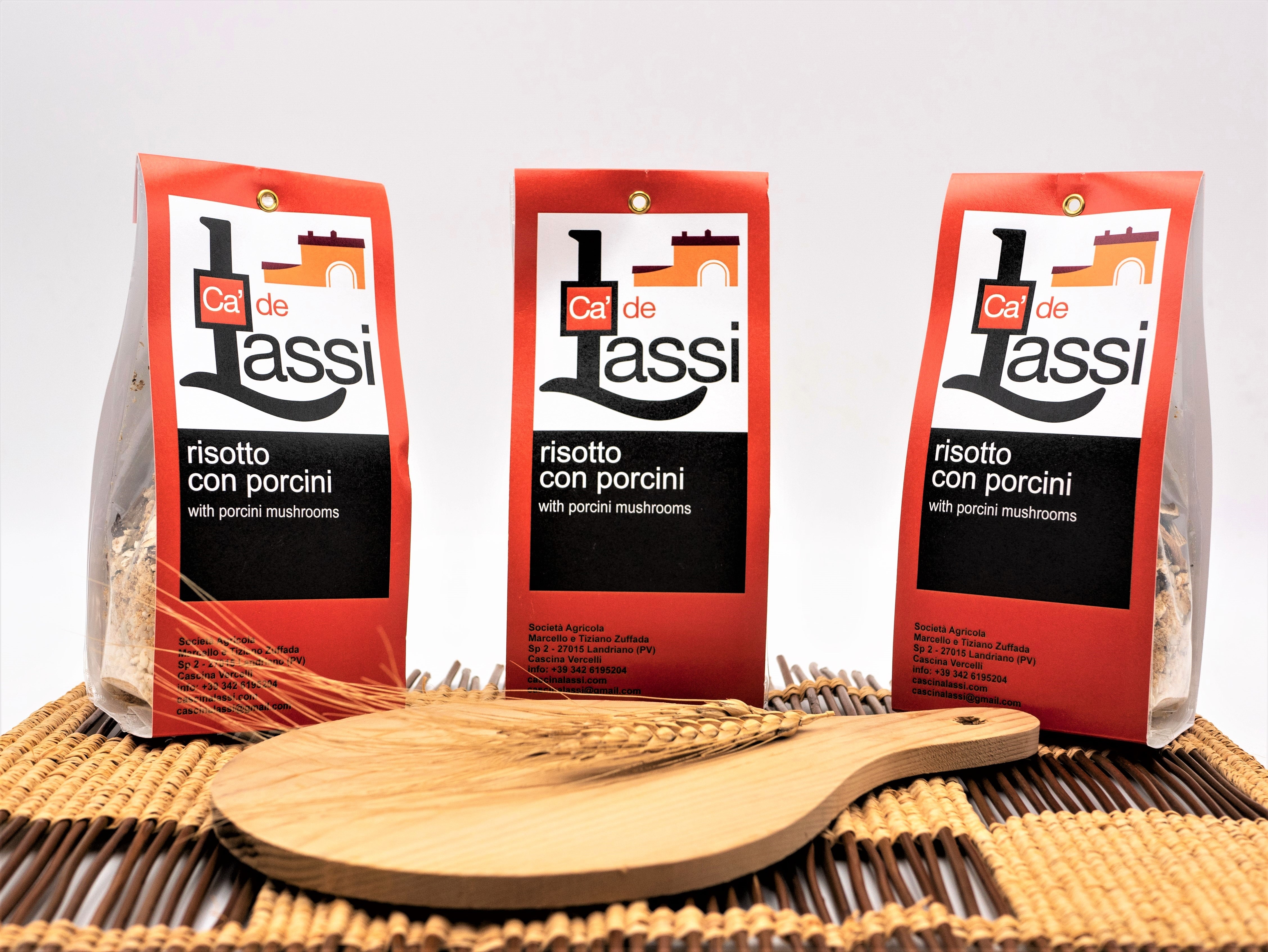 Lassi risotto with porcini mushrooms